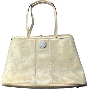 yellow coach purse- as is